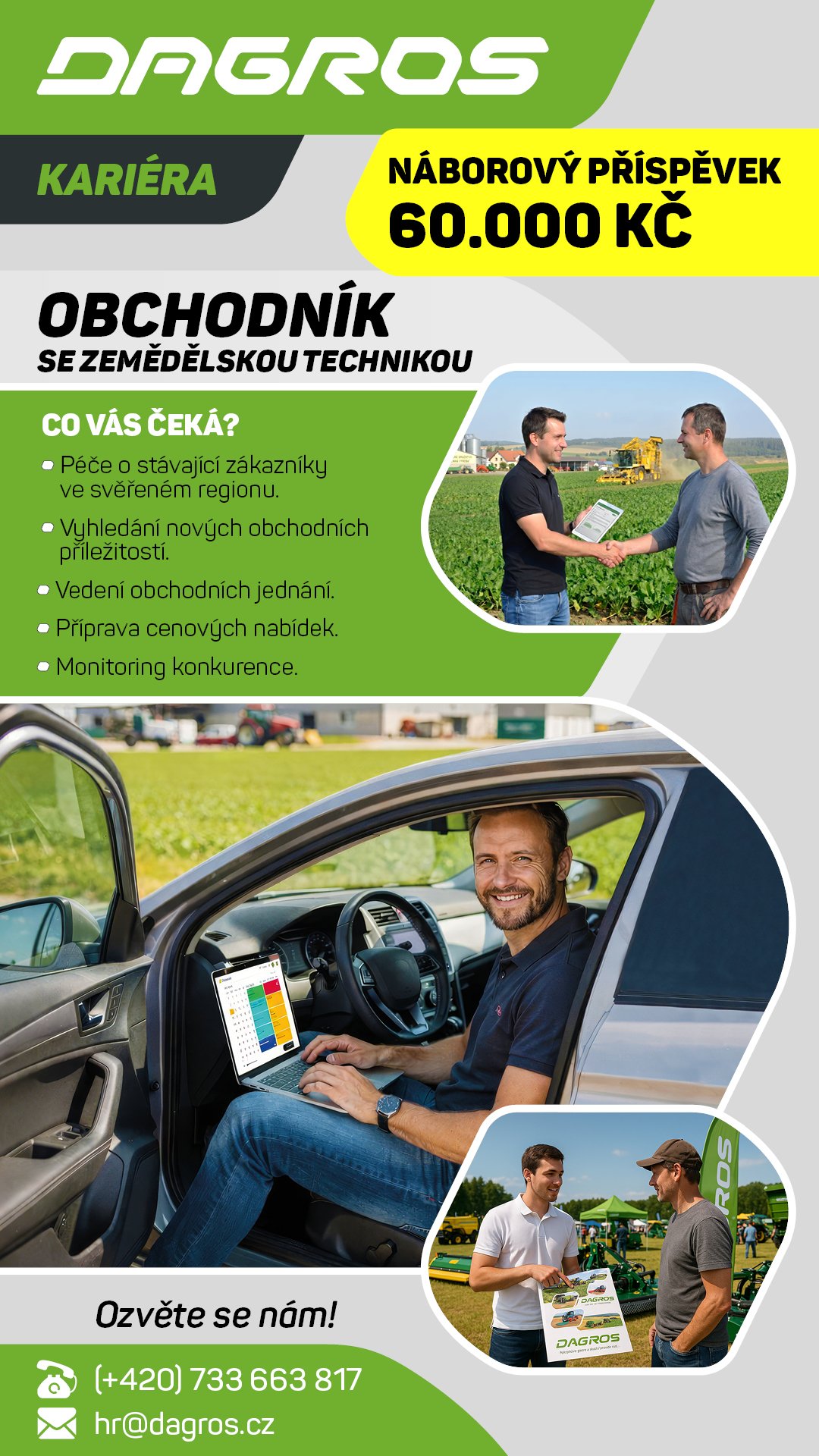 Obchodník se zemědělskou technikou