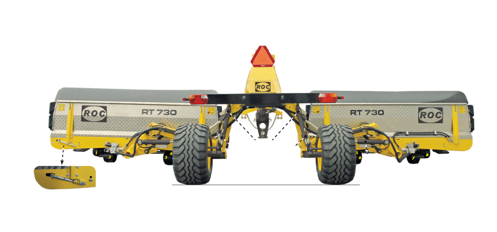 Pásový shrnovač ROC RT 730 Pásový shrnovač ROC RT 730