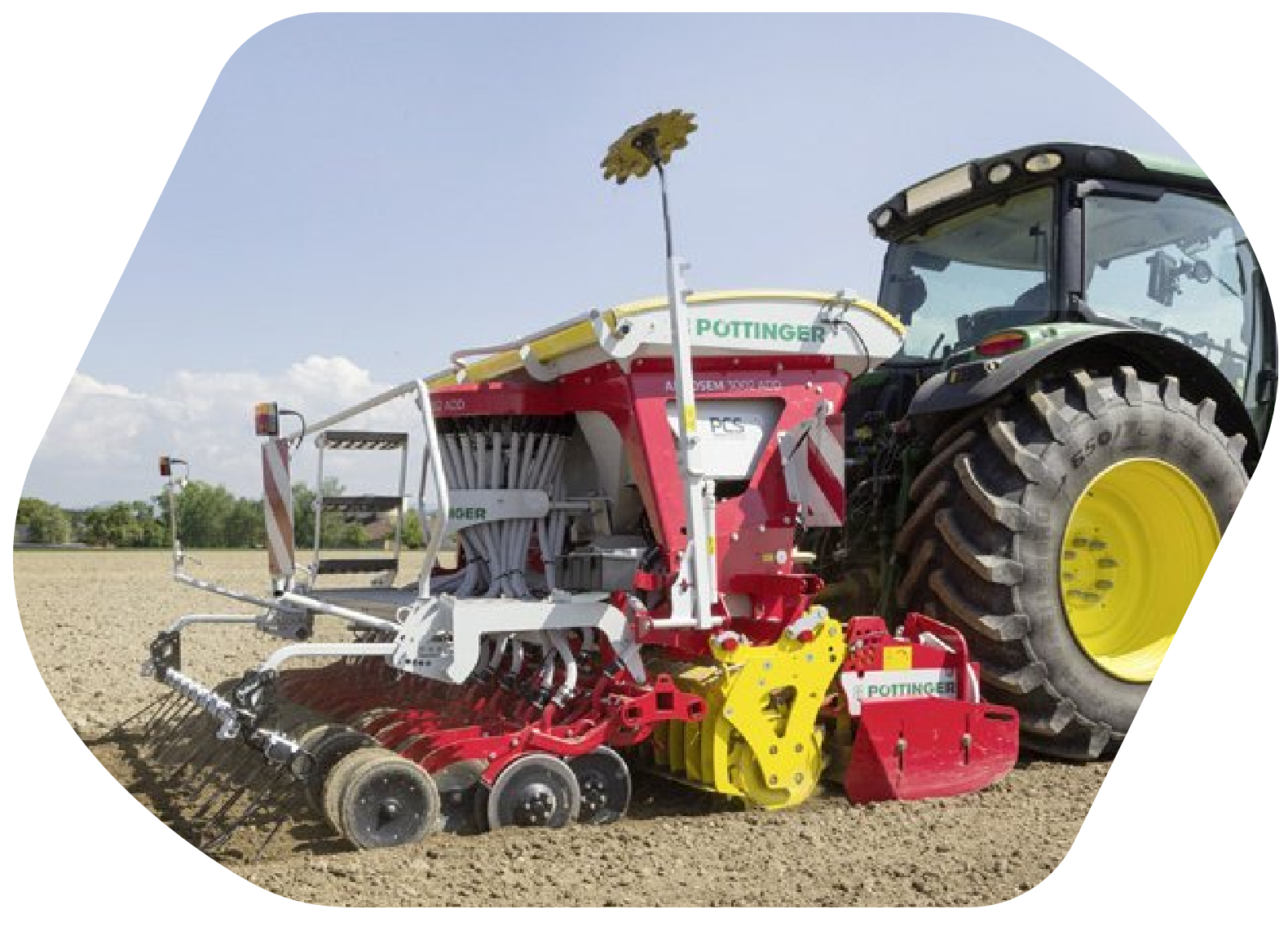 Pneumatické nástavbové secí stroje