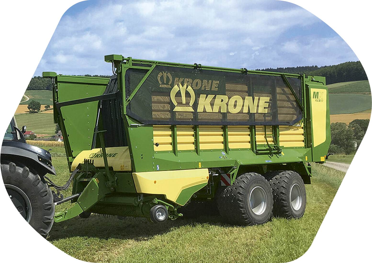 Sběrací vozy a vozy na přepravu řezanky MX